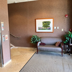 CLV Library entrance and elevator