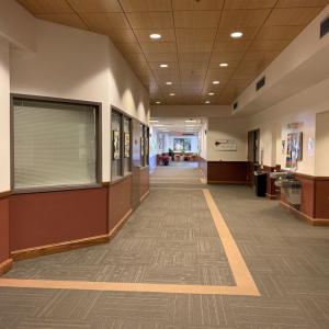 Parkland College Health Professions interior featured corridor