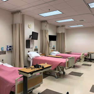 Parkland College Health Professions hospital room